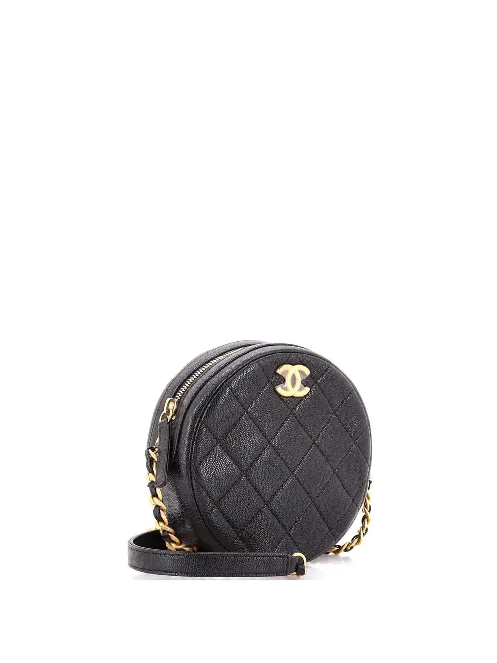 Chanel Round Chain Crossbody Bag #246438C33B